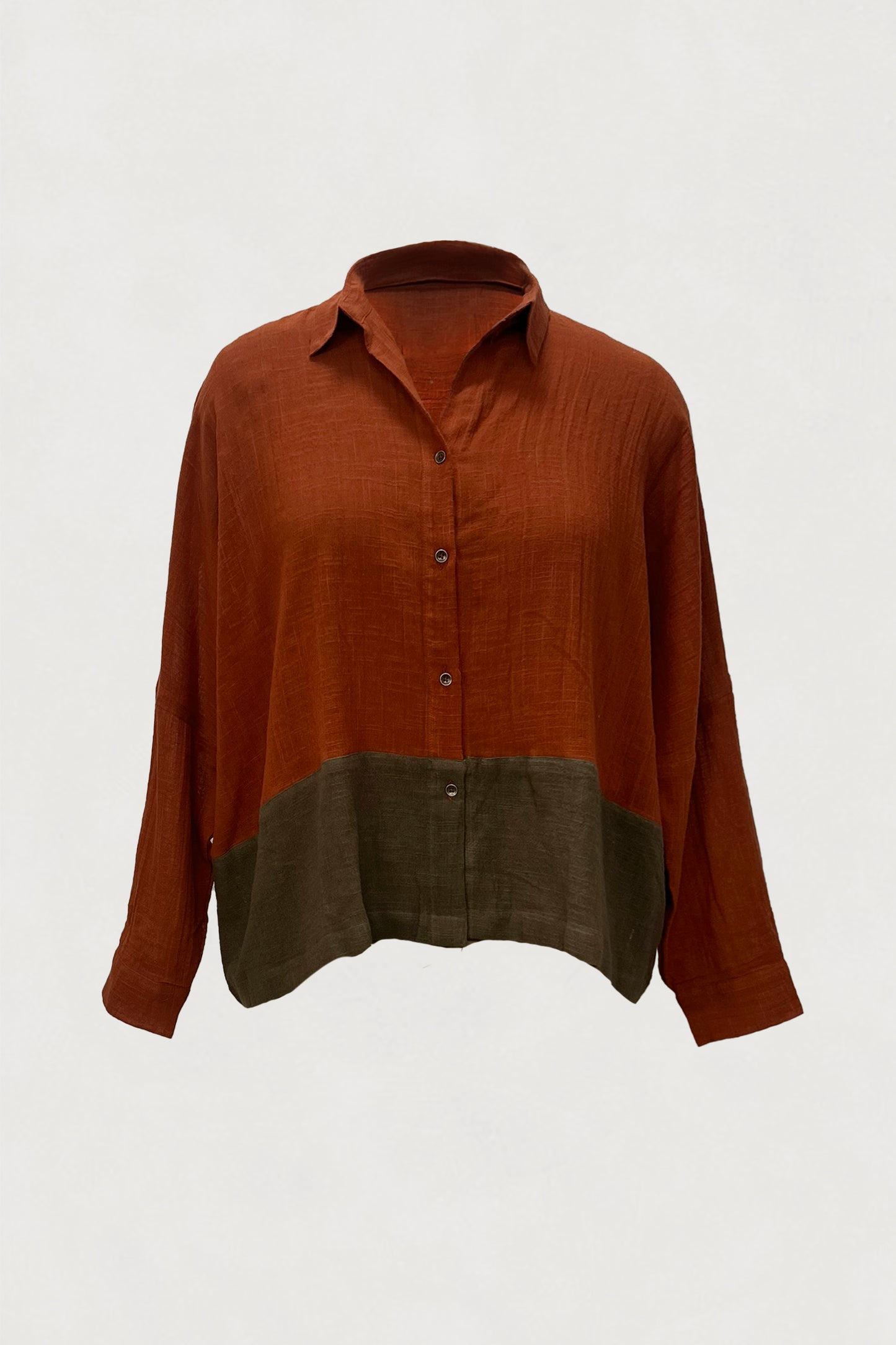Boxy Shirt - Color Blocked