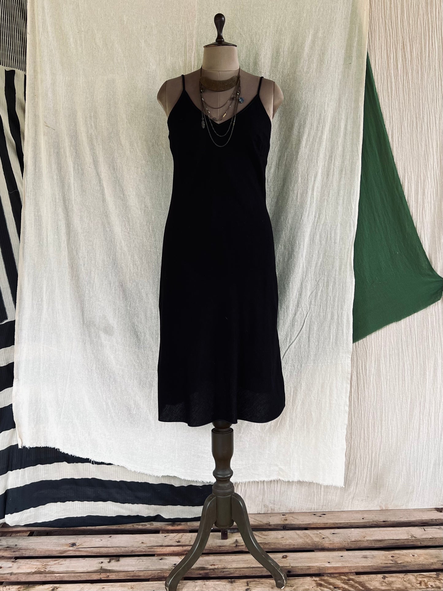 Black shift dress