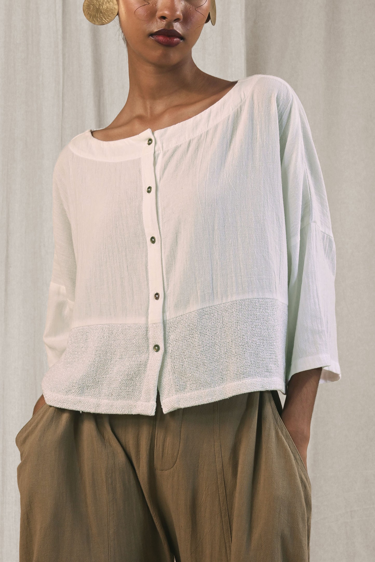 Tahira Crop blouse