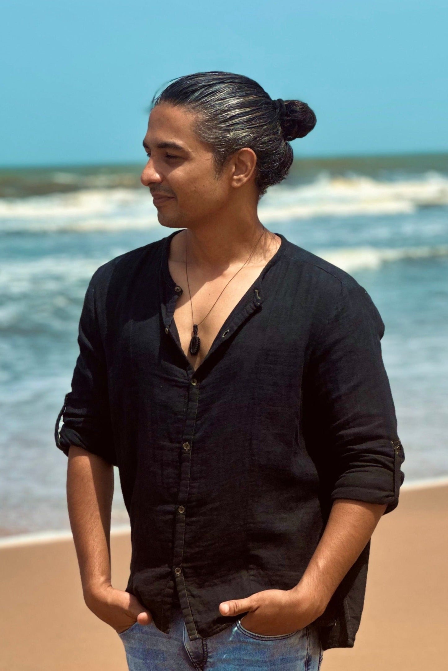 black shirt for men