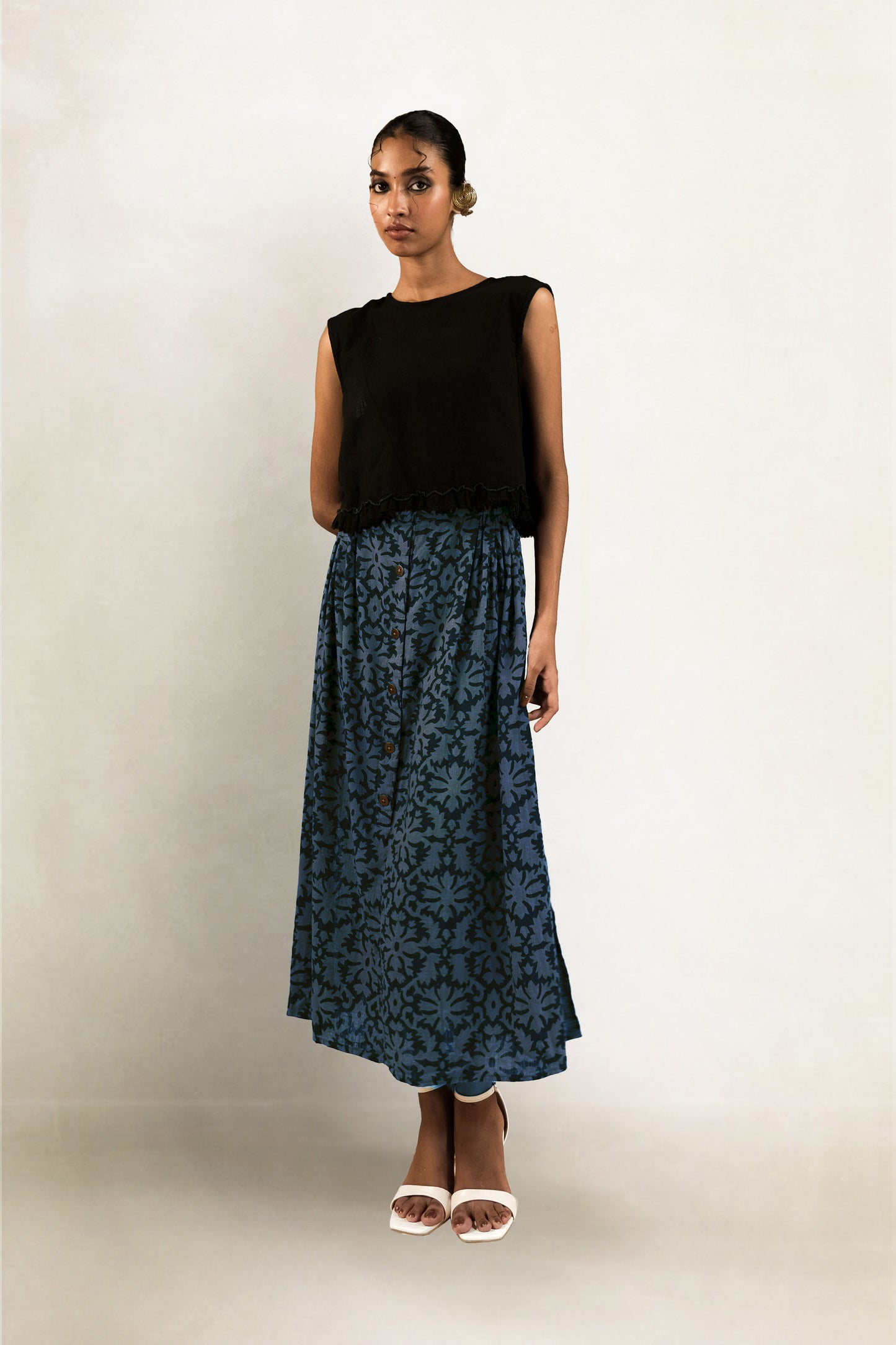 Meer Skirt - Damask Print
