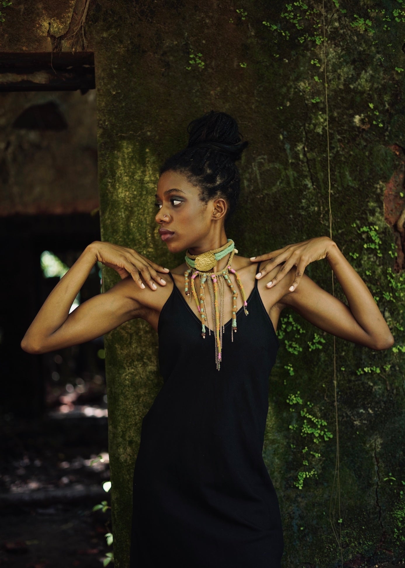 Black shift dress
