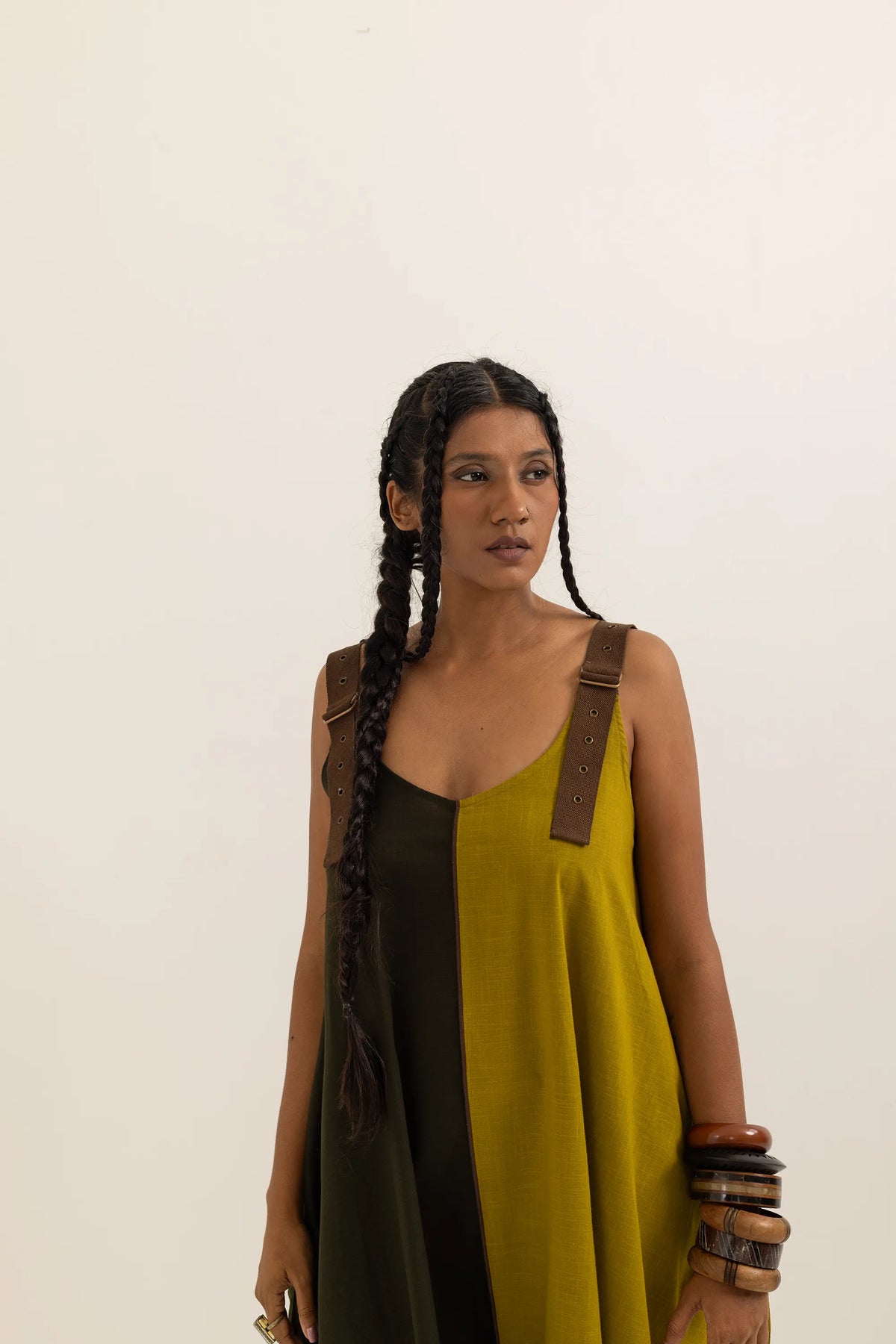 SUFI JUMPSUIT | OLD YELLOW-SAP GREEN