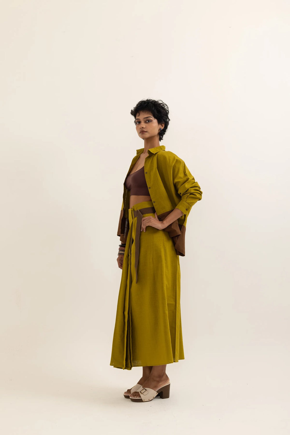 WRAP AROUND LUNGI | OLD YELLOW