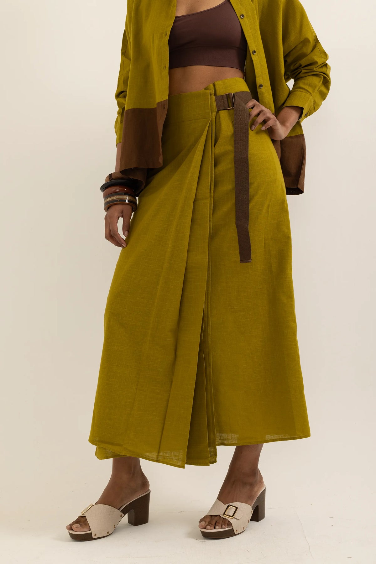 WRAP AROUND LUNGI | OLD YELLOW