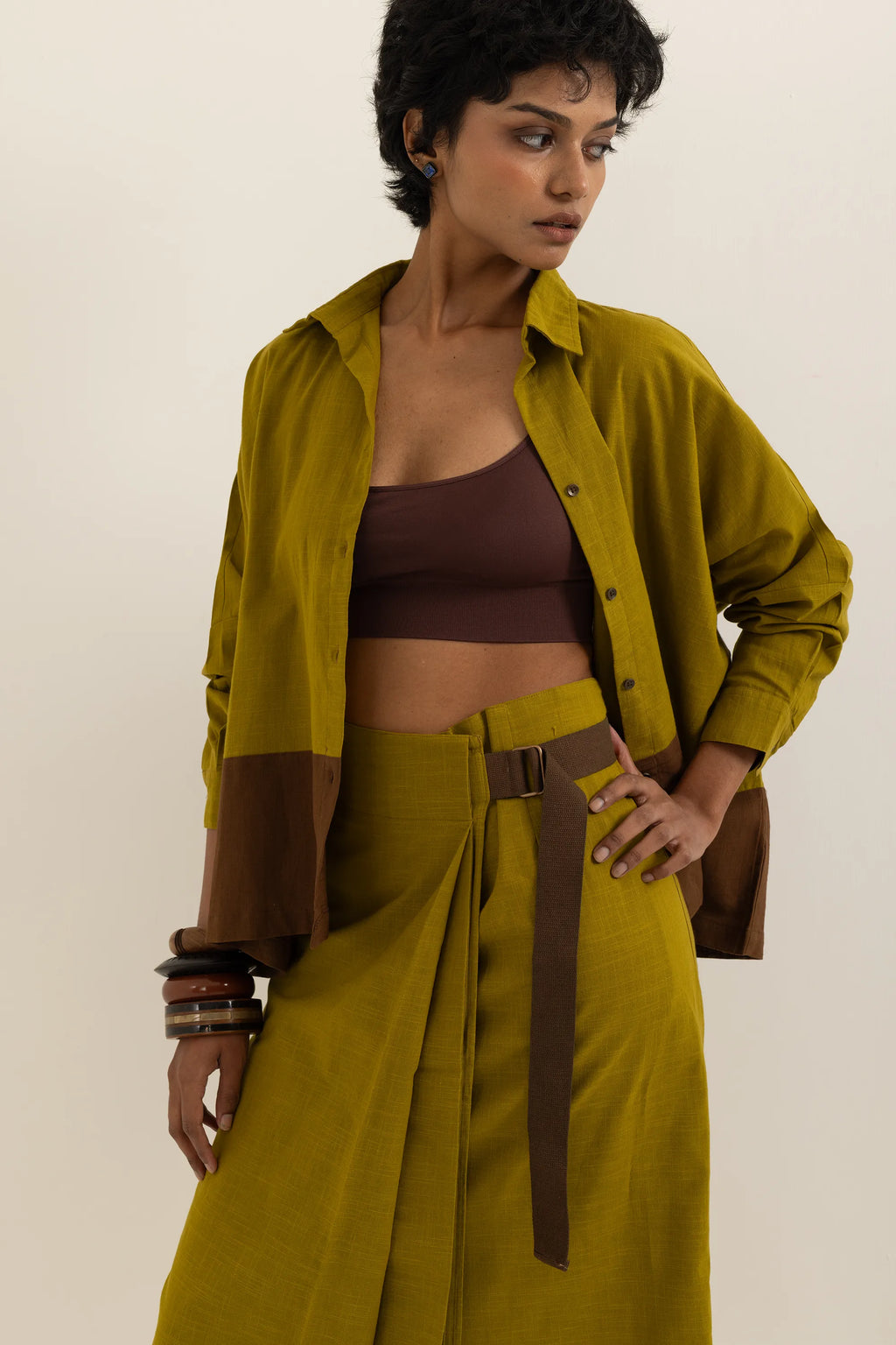 WRAP AROUND LUNGI | OLD YELLOW