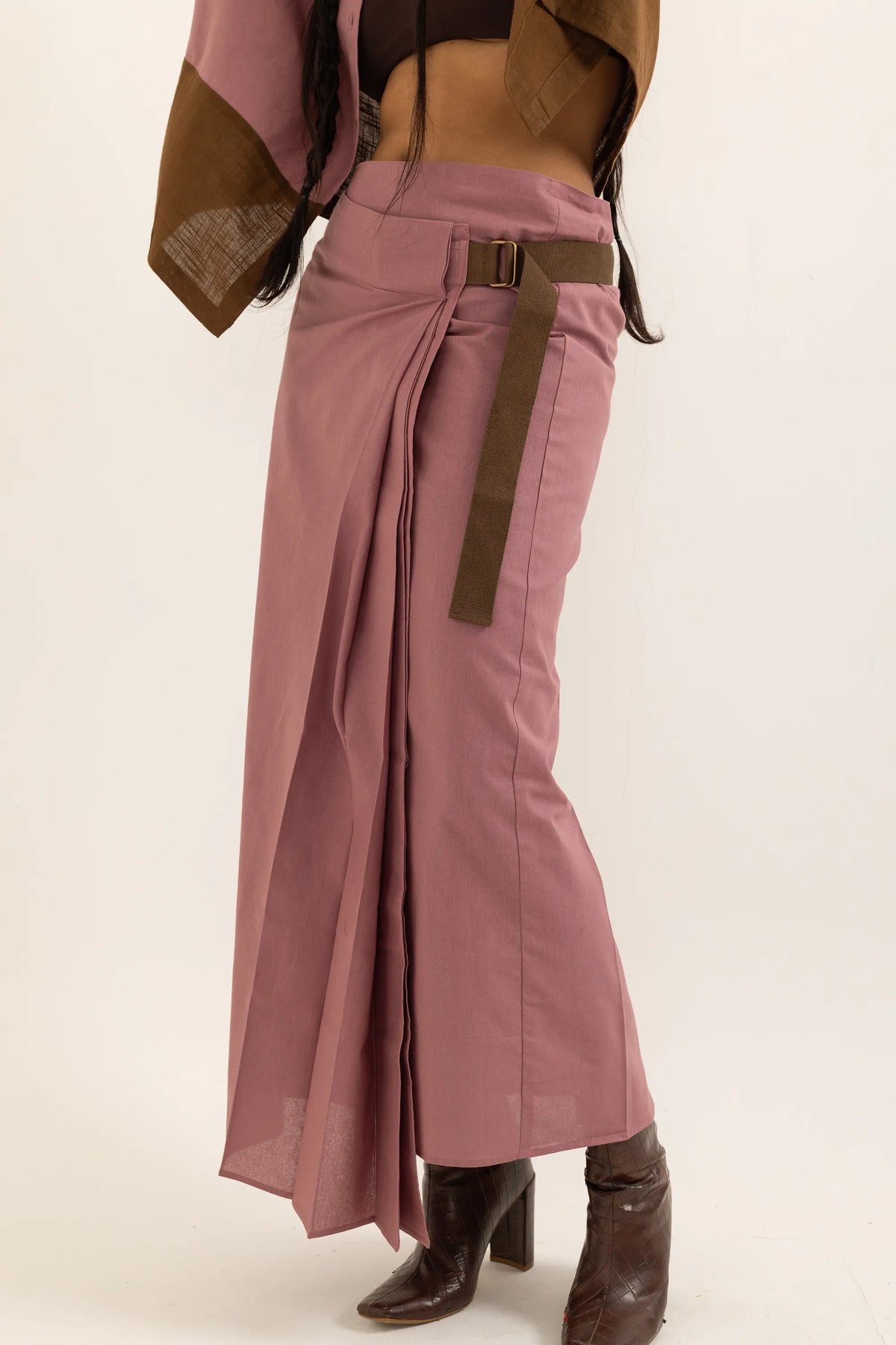 WRAP AROUND LUNGI | DUSTY PINK