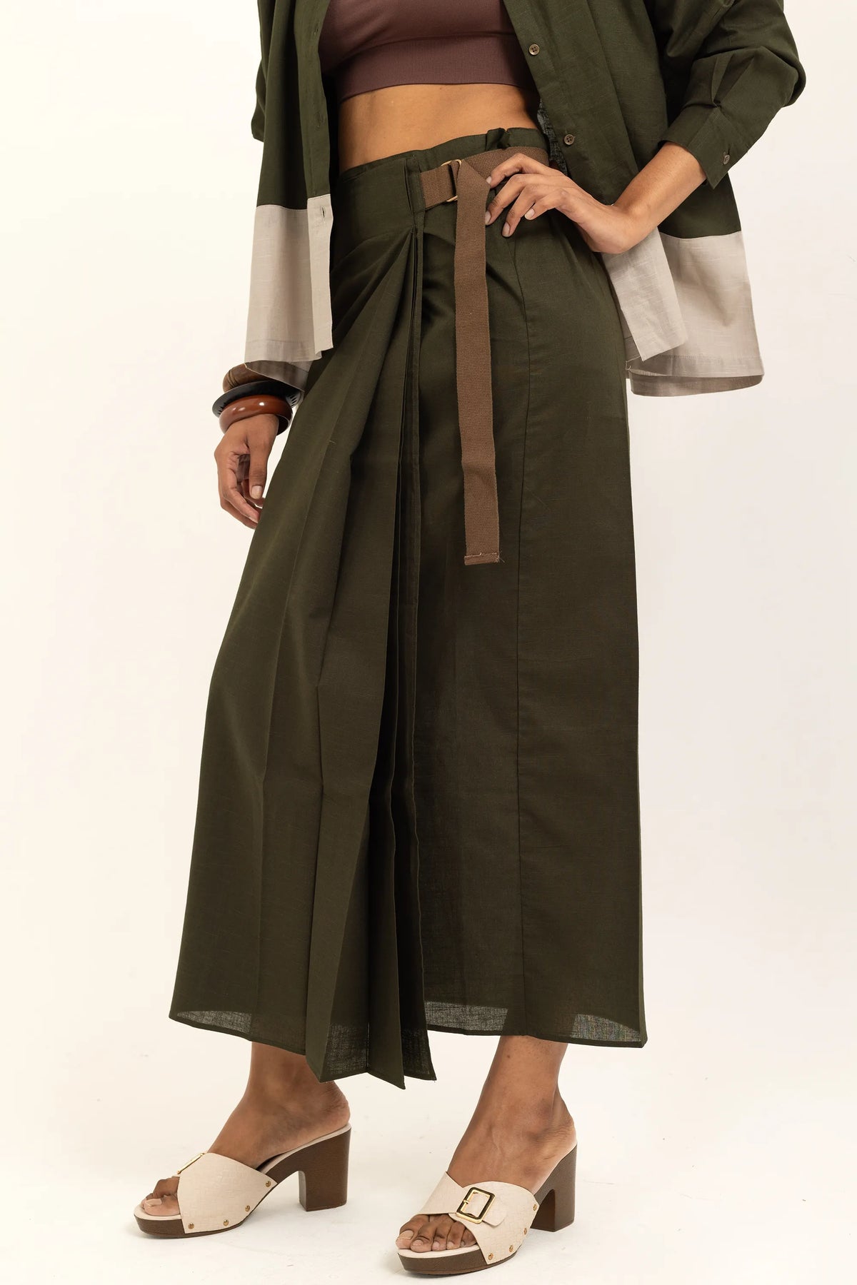WRAP AROUND LUNGI | SAP GREEN