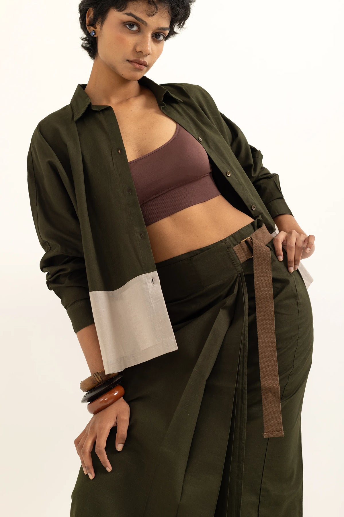 WRAP AROUND LUNGI | SAP GREEN