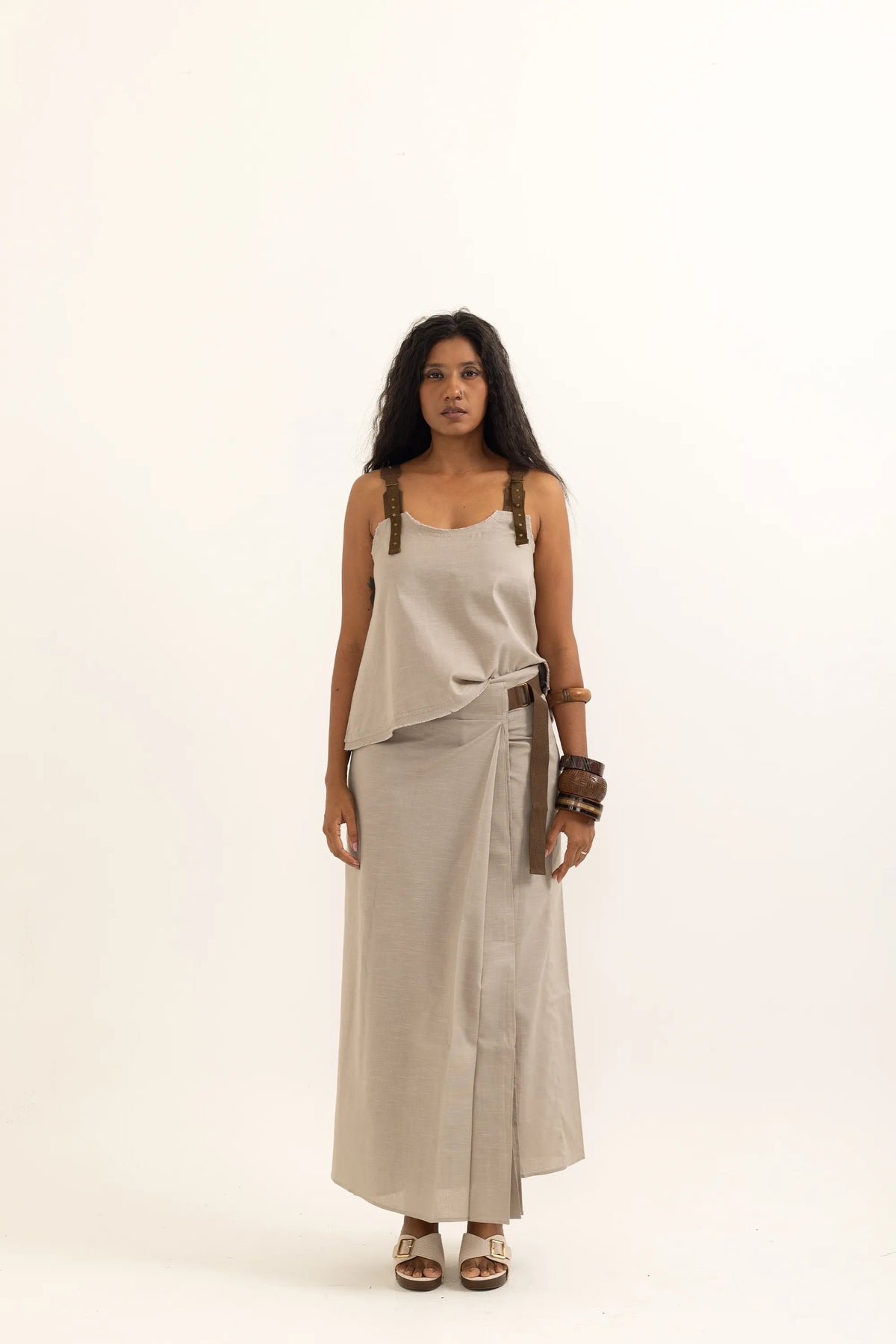 WRAP AROUND LUNGI | TAUPE