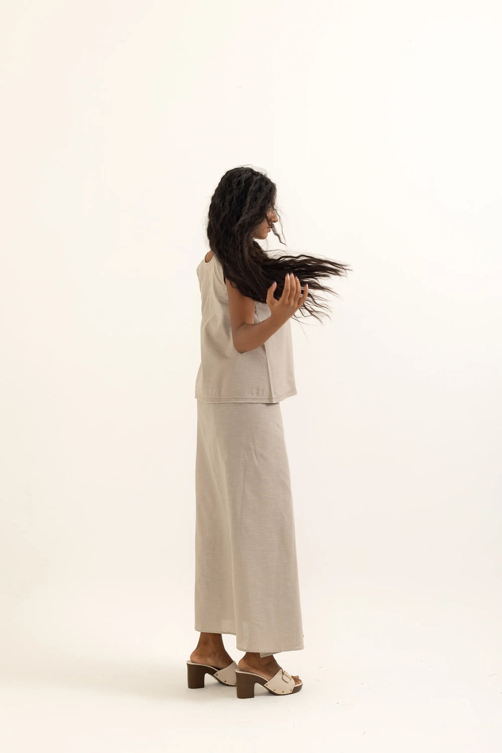 WRAP AROUND LUNGI | TAUPE