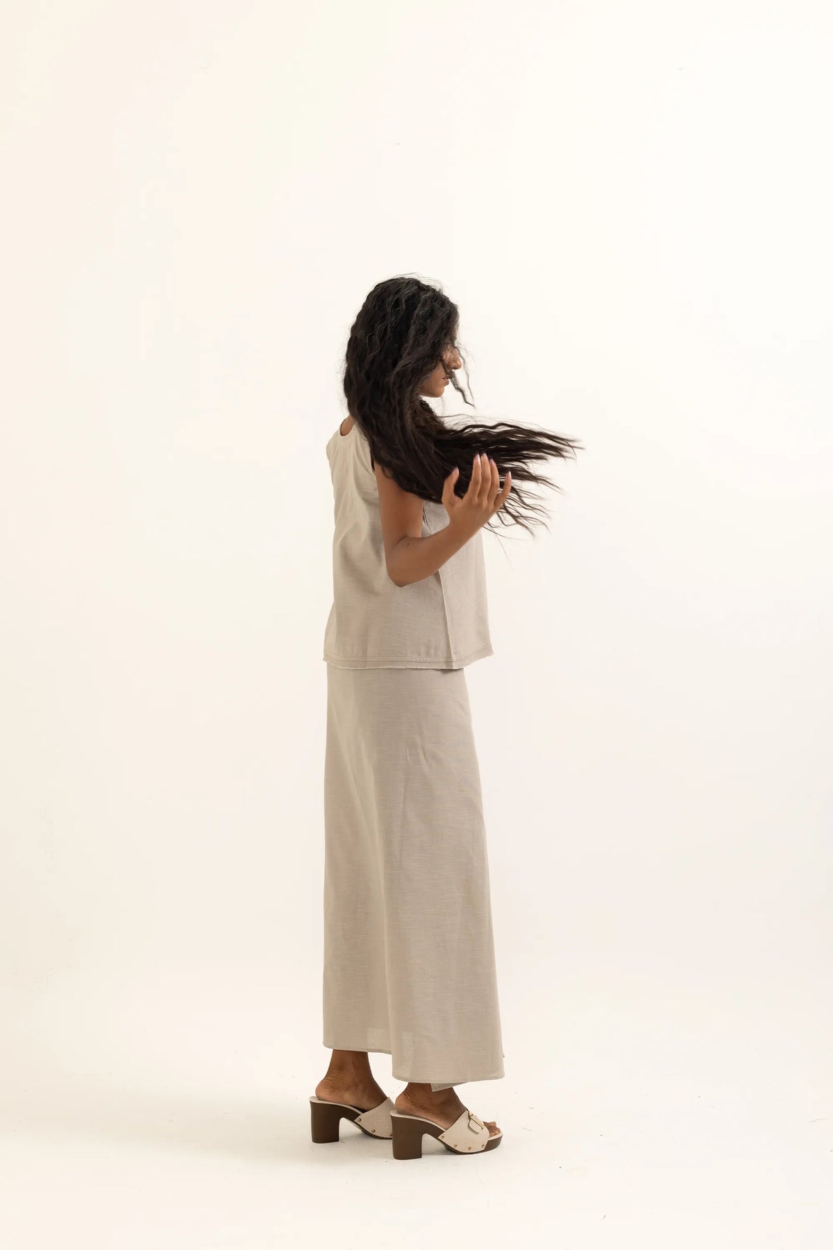 WRAP AROUND LUNGI | TAUPE