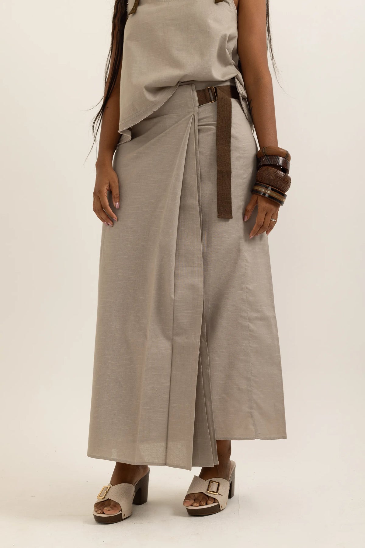 WRAP AROUND LUNGI | TAUPE