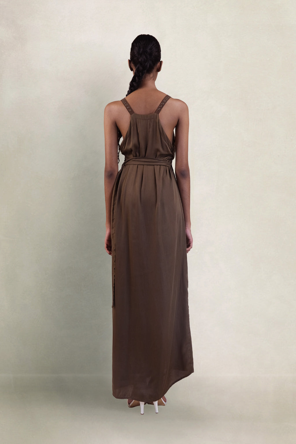 WRAP DRESS | COFFEE