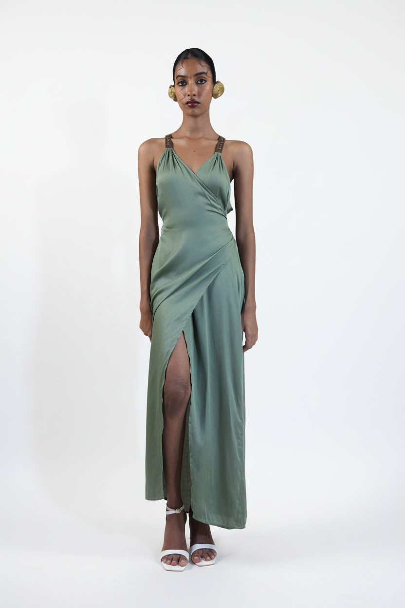 WRAP DRESS | AQUA