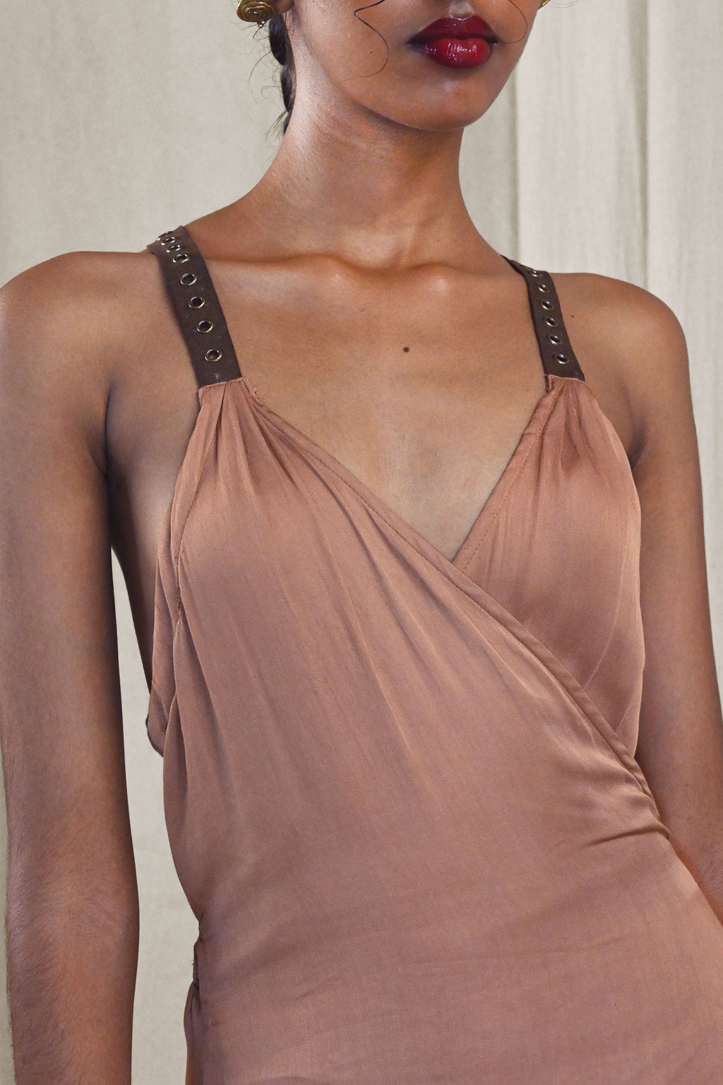 WRAP DRESS | NUDE