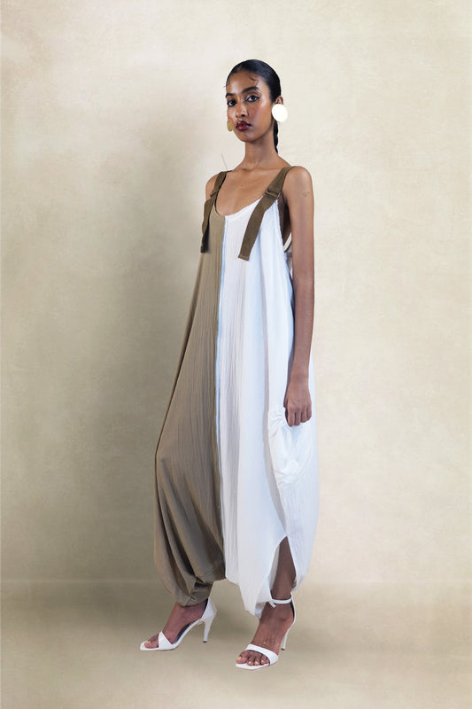 Sufi Jumpsuit -Color Blocked
