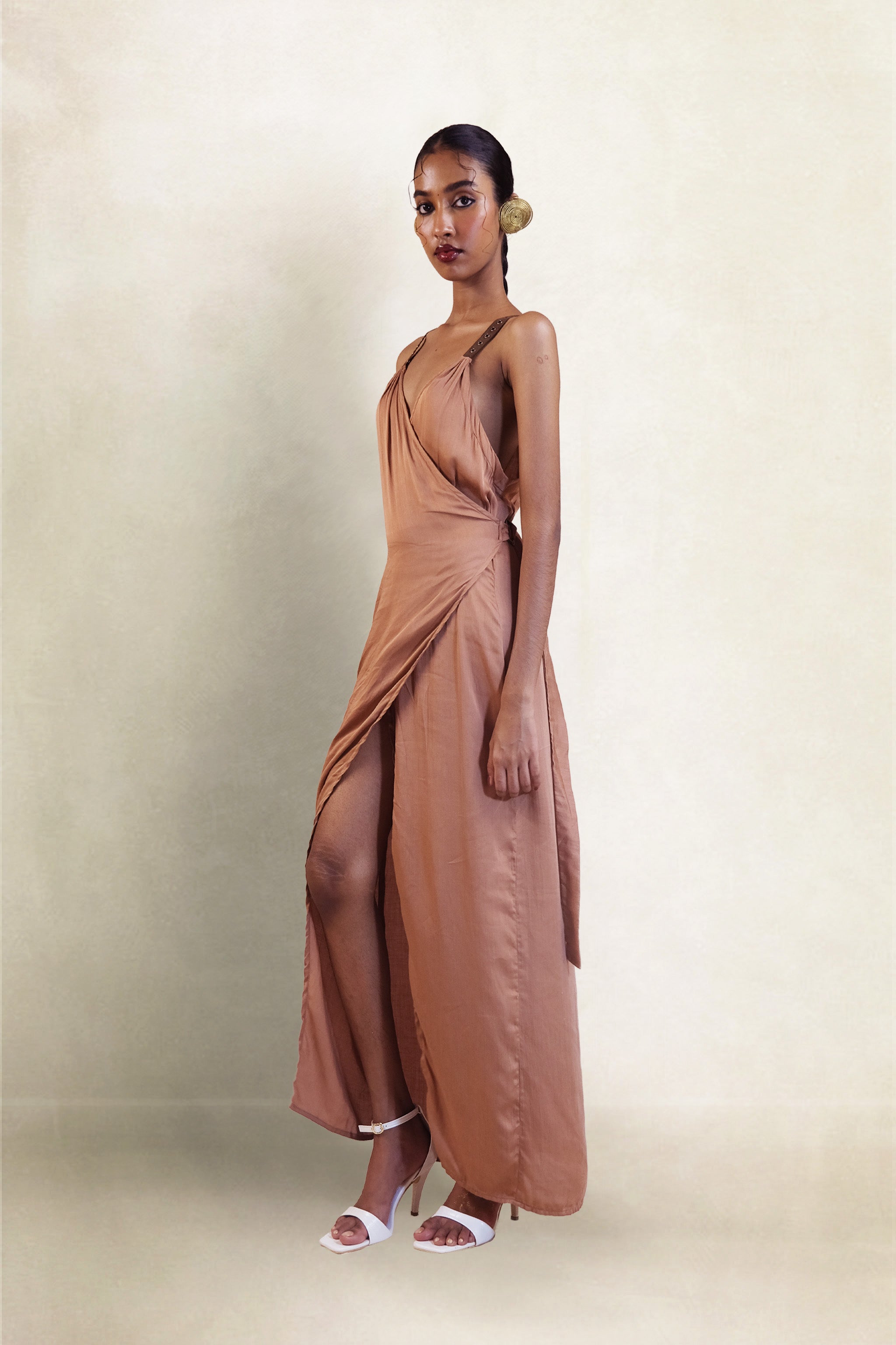 WRAP DRESS | NUDE