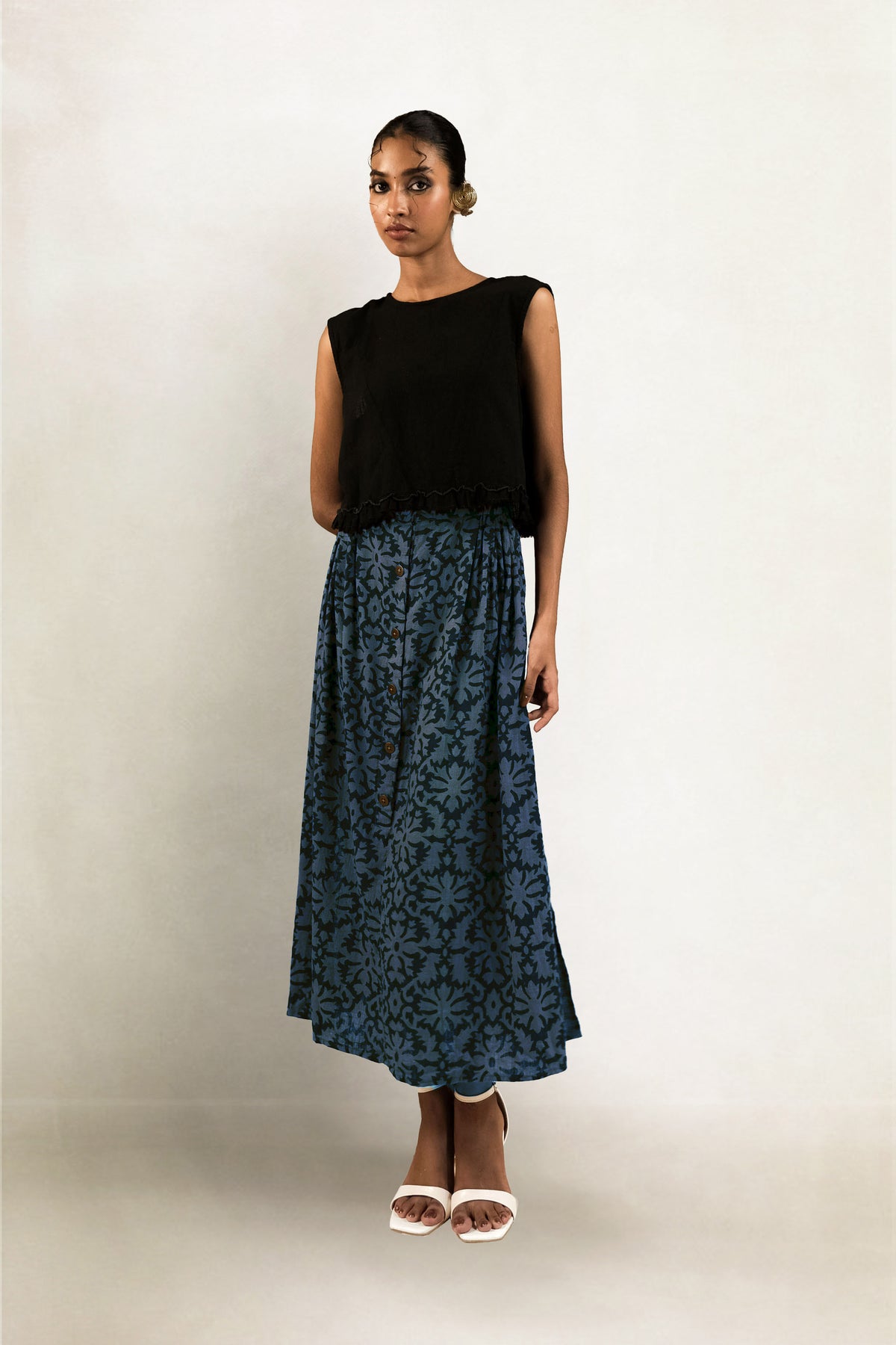 Meer Skirt - Damask Print