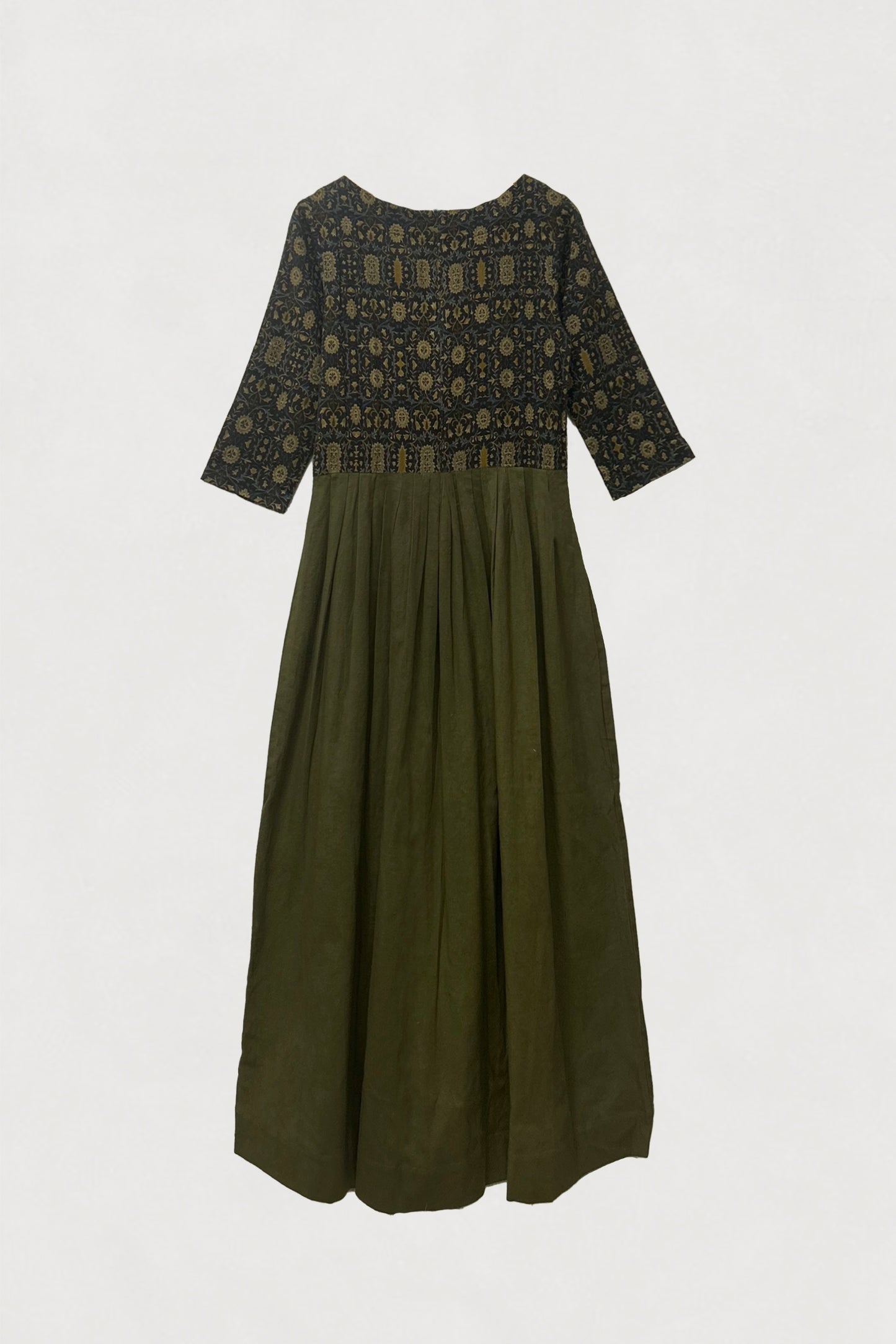 Pleated  Kurta - Ajrakh