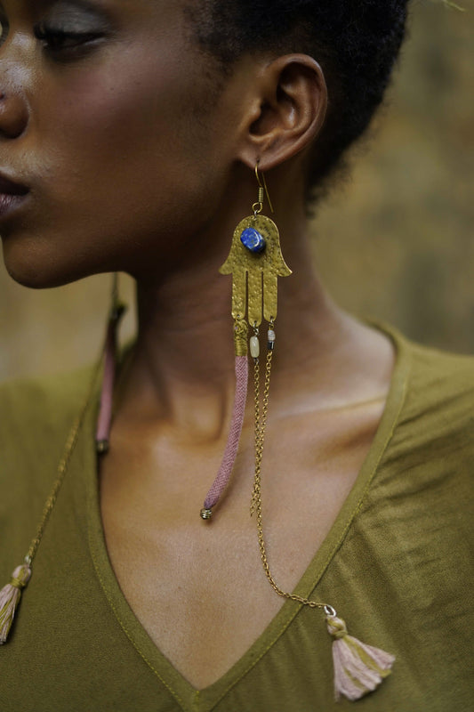 Long Hamza Earrings