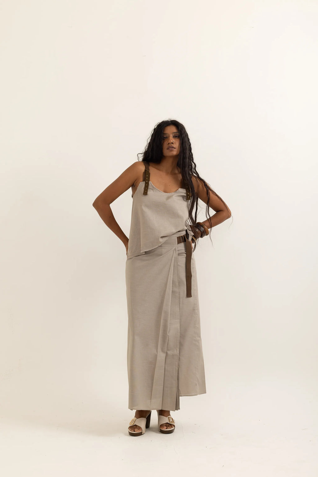 WRAP AROUND LUNGI | TAUPE