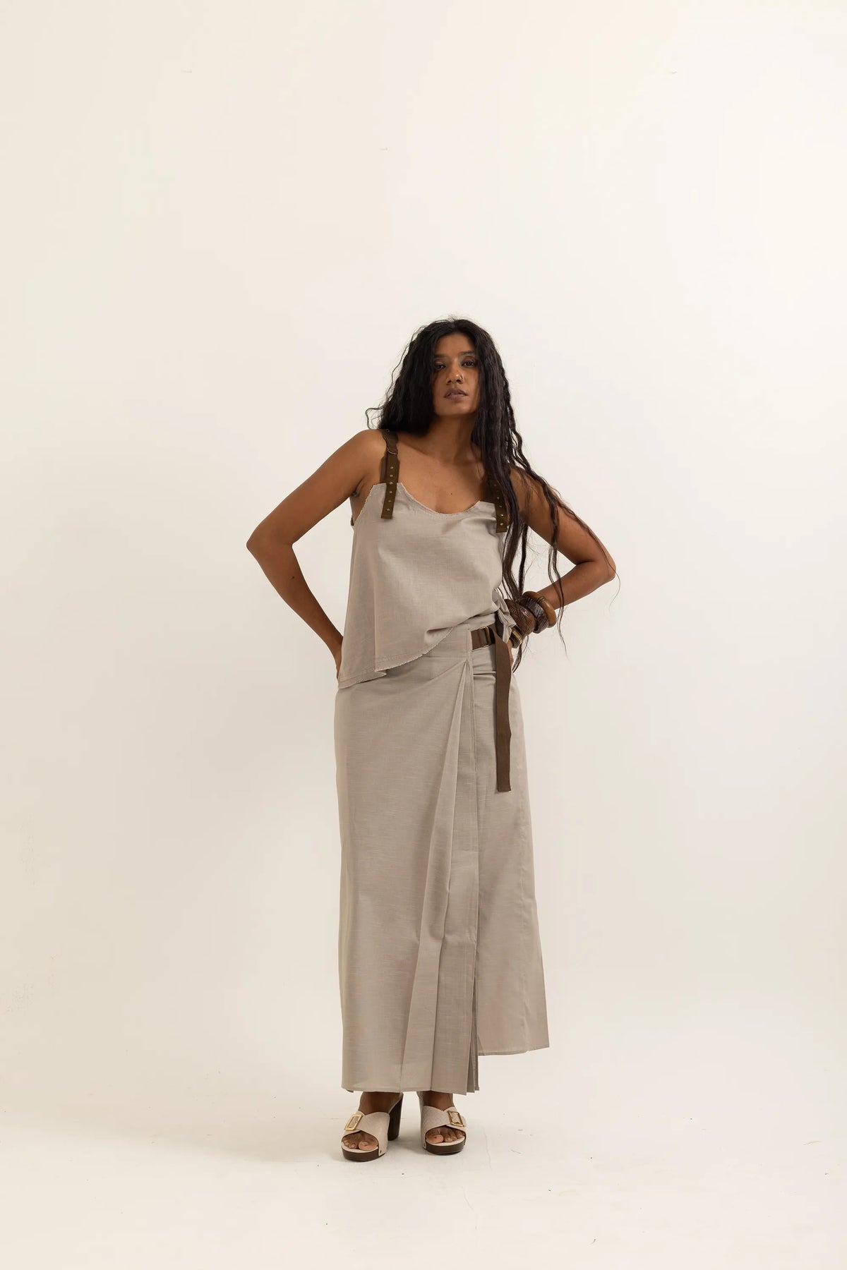 WRAP AROUND LUNGI | TAUPE