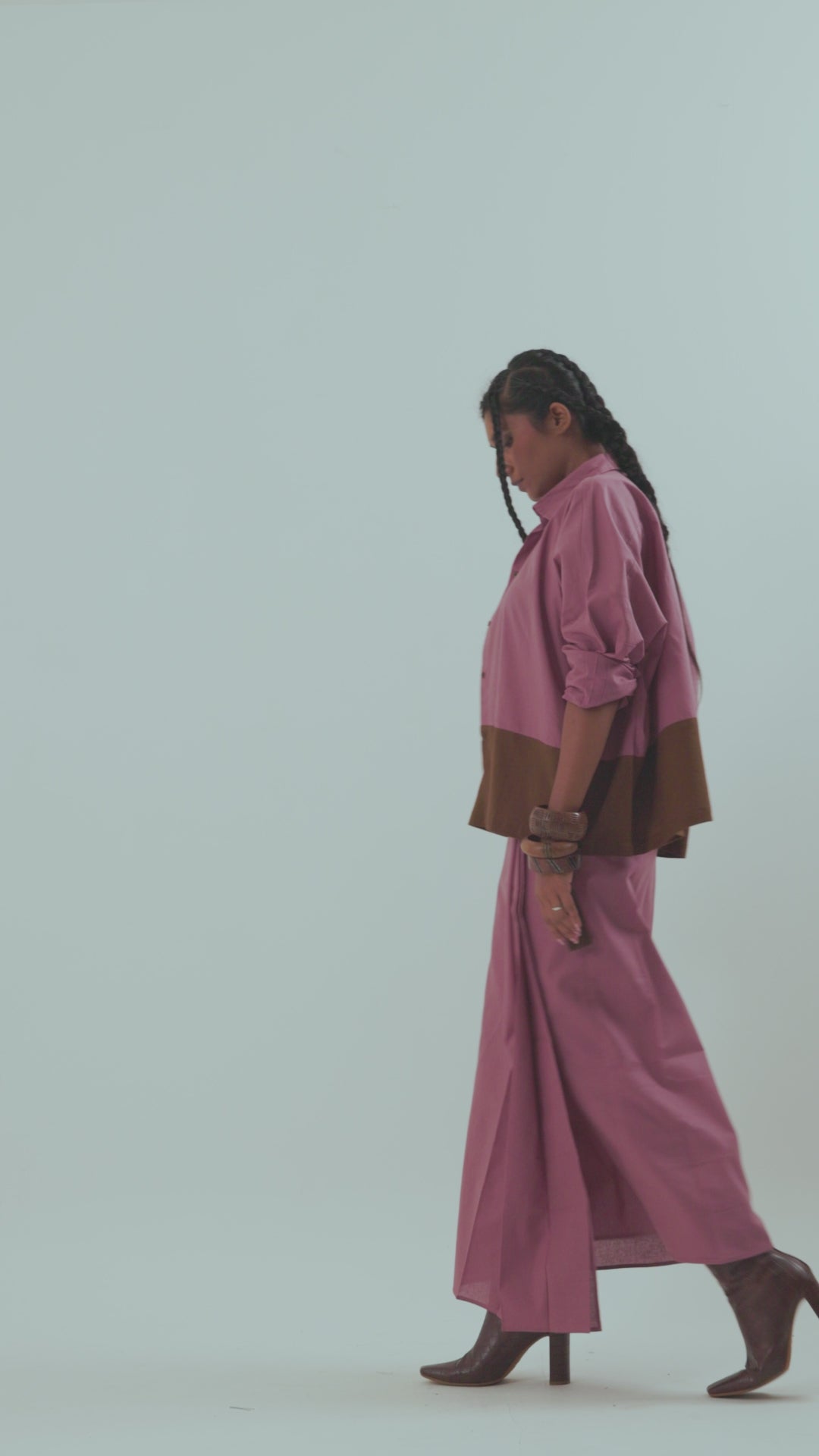 WRAP AROUND LUNGI | DUSTY PINK