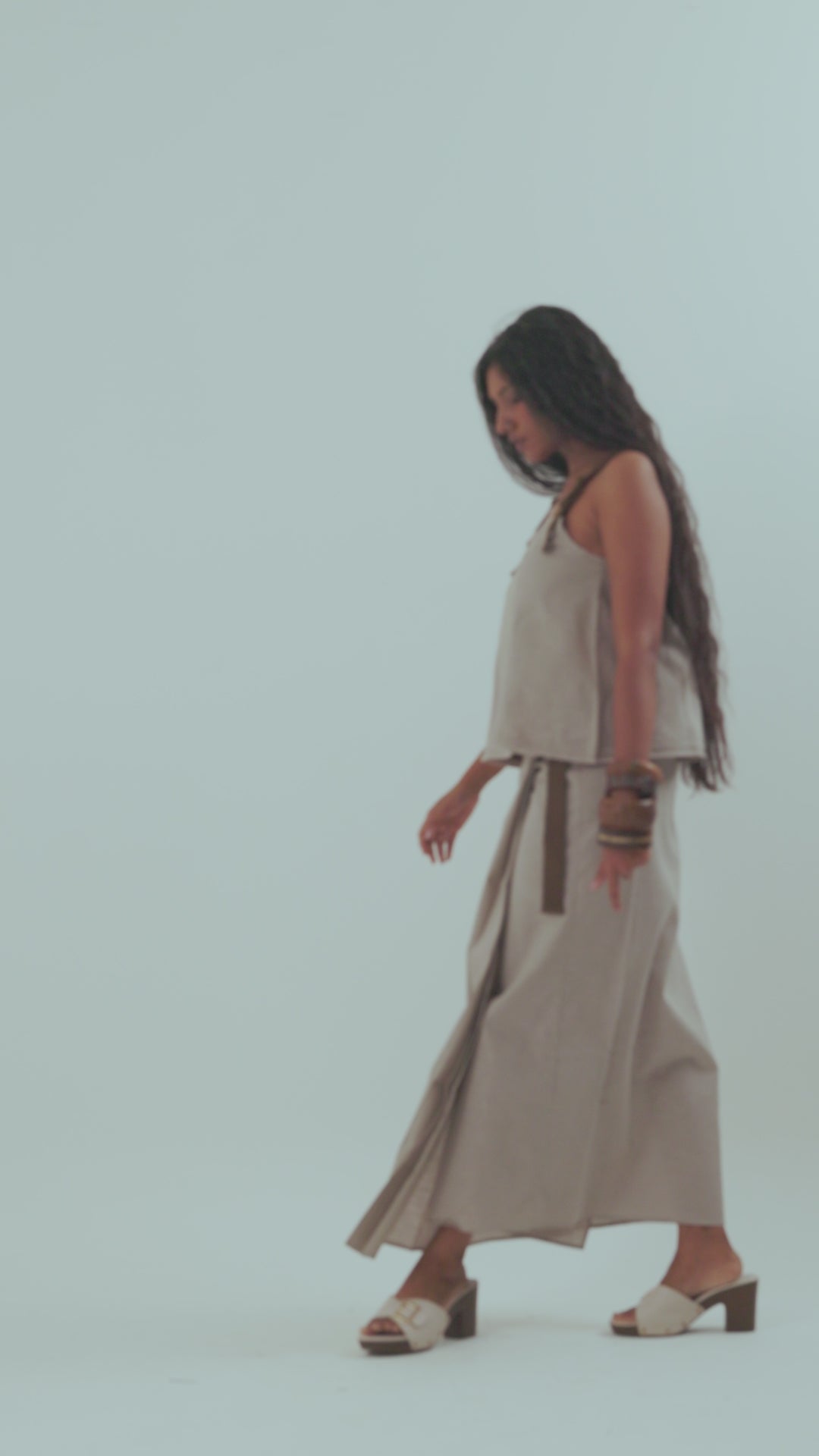 WRAP AROUND LUNGI | TAUPE