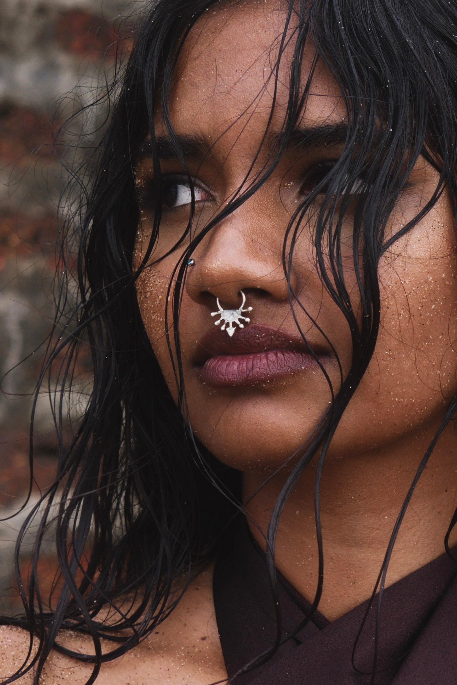 Sun septum silver